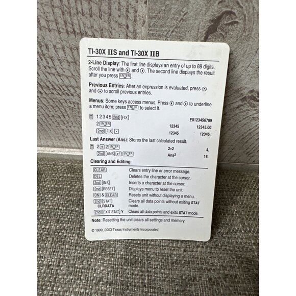 Texas Instruments TI-30X IIS Scientific Calculator With Protective Case - Picture 4 of 8